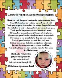 Personalized Autism Special Needs Teacher Therapist Thank You Appreciation Photo Poem Printable 8x10 Special Needs Teacher Special Ed Teacher Teacher Poems