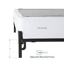 1940 argentia road mississauga, on. Mainstays 7 Adjustable Bed Frame Black Steel Walmart Com Walmart Com