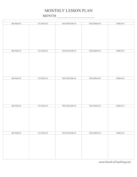 Monthly Lesson Plan Template In 2020 Lesson Plan Templates Common Core Lesson Plans Toddler Lesson Plans Template