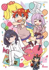 If this doesn't get you to watch space patrol luluco, then there is no justice in this world!!. Mago Inferno Cop Ssss Gridman Uchuu Patrol Luluco Wooser No Sono Higurashi Hibiki Yuuta Midori Uchuu Patrol Luluco Shinjou Akane Takarada Rikka Utsumi Shou Wooser Crossover Digital Version Megane Parody Seifuku Sweater