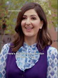 Janet from The Good Place Crying