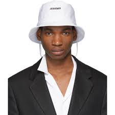 Shop and view the latest womenswear, menswear, shoes and accessories collections from the official jacquemus website. Jacquemus White Le Bob Bucket Hat Jacquemus