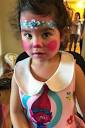 Poppy face paint by Auntie Stacey | Auntie Stacey's Face Painting