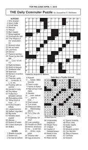 Your favourite crusader crossword, plus many more puzzles and games, including all time favourites like the quick crossword, daily sudoku, mahjong puzzles, card games and a wide variety of arcade and logic games. Free Printable Daily Commuter Crossword Puzzles