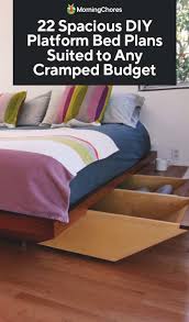 How to build a diy storage bed: 22 Spacious Diy Platform Bed Plans Suited To Any Cramped Budget