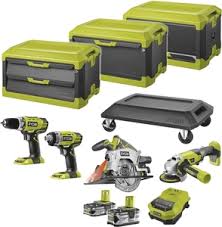 Ryobi One 18v 4 Piece Kit With Toolblox 649 From Bunnings Ozbargain