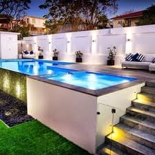 Oberirdischer Pool Mit Decks Oberirdischer Pool Oberirdische Pools Gartenpools