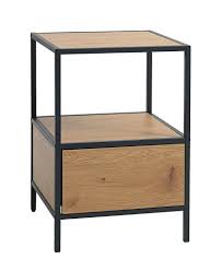 You can opt for a simple design or one with extra storage. Bedside Table Trappedal 1 Draw Oak Black