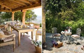 Modern Mediterranean House Rustic Style Outdoor Dining Area Patio Furniture Mediterranean Homes Mediterranean Outdoor Furniture Modern Mediterranean Homes