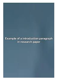 Example of a quantitative research paper. Example Of A Introduction Paragraph In Research Paper By Coventry Anita Issuu