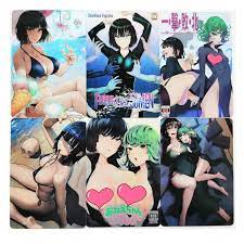 9pcs/set ONE PUNCH MAN Fubuki Sexy Girls Refraction Process Hobby  Collectibles Game Anime Collection Cards