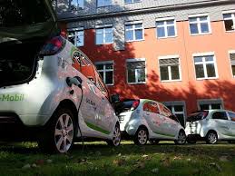 E Autos Fur Car Sharing Vor Der Zentrale Der Gls Bank In Bochum E Mobility Bochum Elektrisch