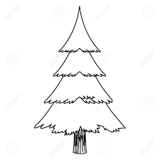 Cartoon Christmas Tree Decoration Celebration Outline Vector Royalty Free Cliparts Vectors And Stock Illustration Image 78542258 Christmas tree outline and transparent png images free download.