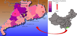 Guangdong has one of the longest coastlines of any province, fronting the south china sea to the southeast and south. Map Of Guangdong Province Of China Showing Population Of Penicilliosis Download Scientific Diagram