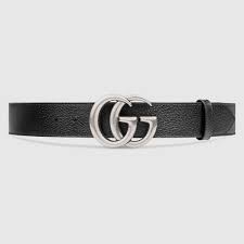 Black And Silver Gucci Belt Gucci Leather Belt With Double G Buckle Gucci Leather Belt Silver Gucci Belt Mens Leather Accessories