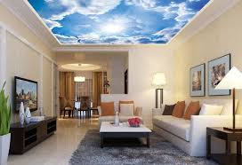 Ceiling Mural Cloudy Sky Ceiling Sticker Sunny Summer Ceiling Decor Air Open Roof Blue False Ceiling Bedroom False Ceiling Design False Ceiling Living Room