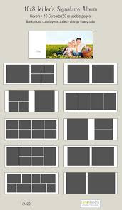 Sale 10x8 Album Template For Miller S And Prodpi A120 Etsy Photo Album Layout Photo Album Design Album Design Layout