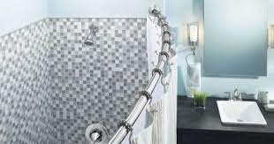 Rotator Rod Straight Vs Curved Shower Rods Shower Rod Shower Rods Curved Shower Curtain Rod