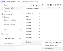 Whether you're working with the line spacing option in the format menu or on the toolbar, you have some other options too. How To Reset Google Docs To Default Settings For All Documents Web Applications Stack Exchange