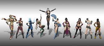 Hot But Deadly Ladies Kitana Model By Sn00p And Blufan Mileena Jade Sindel And Sonya Models By O0crofty0o Mortal Kombat 9 Mortal Kombat Art Mortal Kombat