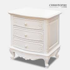 Vary with shapes or sizes, but try to find a common thread that ties them together. French Provincial Bedside Table Painted White With Carving