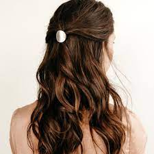 Disc Ponytail Hair Tie Cover Favor Jewelry In 2021 Metal Hair Accessories Metallic Hair Hair Styles