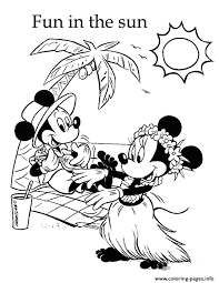 Strawberry shortcake big fun book to color. Mickey And Minnie Under The Sun Disney Coloring Pages Printable
