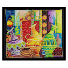 Hiasan dinding kamar dari selotip berbentuk kapal. Vase And Jar Batik Painting Mycraftshoppe Global Reach Local Identity