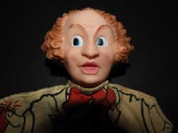 Set of 3 Vintage THE THREE STOOGES Moe Larry Curly Hand Puppets Ideal? 1959  60's