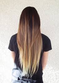 Brown To Blonde Straight Ombre Balayage Pelo Liso Cabello Liso Pelo Tenido