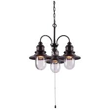 Kenroy Home 93033orb C2 A0 Broadcast 3 Light Outdoor Chandelier Blackened Oil Rubbed Bronze Outdoor Chandelier Outdoor Hanging Lanterns Stylish Chandelier
