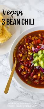 Slow Cooker 3 Bean Chili Recipe No Bean Chili Vegan 3 Bean Chili Vegan Crockpot Recipes