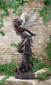 40 Stunningly Beautiful Statues Of Fairies And Angels For Your Home Garden Fairy Statues Garden Art Sculptures Large Fairy Garden