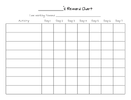 Printable Reward Chart Template Reward Chart Template