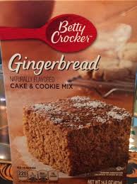 1 Package Betty Crocker Gingerbread Cake Cookie Mix And Add 3 4 Cup Hot Water 1 Egg Heat Oven To 350 Gingerbread Cake Betty Crocker Cake Cake Mix Cookies