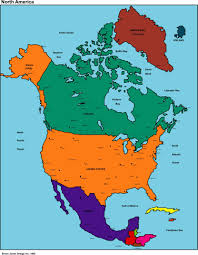 North America Political Map North America Map Queen Charlotte Islands North America