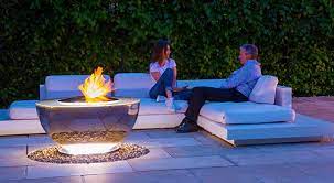 That includes waterfalls, fountains, greenery, lighting, and especially our fire and water features. Fire Pit And Water Feature David Harber