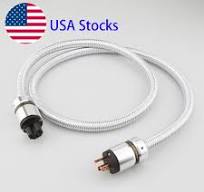 Audiophile 10AWG Audio Cable 5N OFC HiFi Power Cable US AC Main Supply Cord