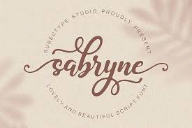 Our handwritten fonts are an opportunity to address personal and loving issues. Sabryne 261554 Script Font Bundles Font Bundles Free Font Unique Fonts