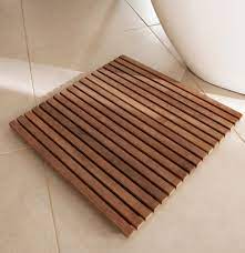 Caillebotis bois salle de bain. Caillebotis A Poser Naturel Teck Leroy Merlin