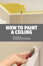 How To Paint A Ceiling Painting Ceilings Tips Painted Garage Walls Best Ceiling Paint