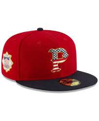 New Era Pittsburgh Pirates Stars And Stripes 59fifty Cap Scarlet Fitted Hats New Era Pittsburgh Pirates
