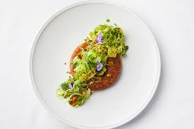 'bacon' wrapped vegan scallops with paprika sauce. Vegetarian Recipes Great British Chefs
