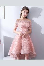 High Low Prom Dresses Evening Dress Lace Pink Prom Dresses High Low Prom Dresses Evening Dre Lace Evening Dresses Cocktail Dress Lace Prom Dresses Lace