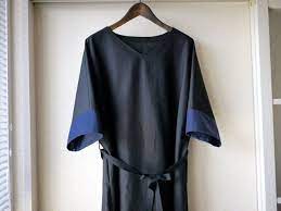 大人用 春ワンピースの無料型紙と作り方です スポッとtシャツのようにかぶって着るタイプのワンピースです ネ 無料型紙 着物リメイク 作り方 ワンピース