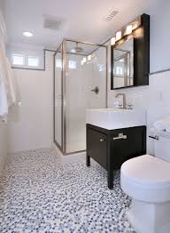 Black and white octagon bathroom floor tile 2021. Black And White Penny Tile Bathrooms Bill House Plans