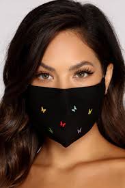 Reusable Mini Rainbow Butterflies Face Mask With Earloops In 2020 Fashion Face Mask Butterfly Face Rainbow Butterflies