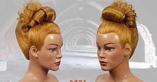 blogger 黃思恒數位化美髮資訊平台 以律動rhythm及對稱平衡symmetrical balance 為例1 後頭部交錯單包梳髮 課堂示範創意作品 long hair styles hair styles