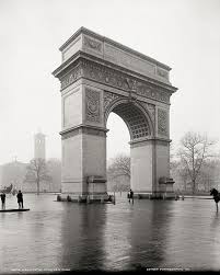 Arch In Washington Square Park New York C1900 Vintage Photo New York City Washington State Parks New York Photos