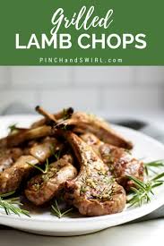 With A Simple Marinade Recipe Of Olive Oil Garlic Rosemary Salt And Pepper These Grilled Lam Grilled Lamb Chop Recipes Grilled Lamb Chops Lamb Chop Recipes